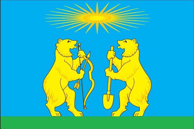 флаг Северо-Енисейского района.